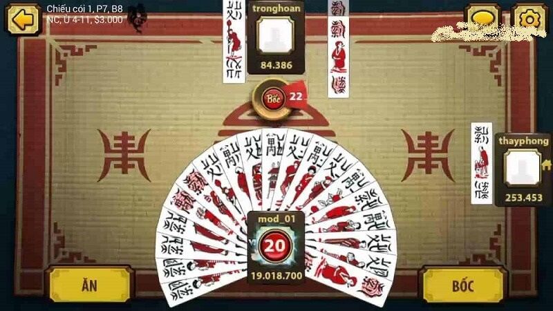 Trình tự chơi trong một ván chắn cách chơi chắn bj888