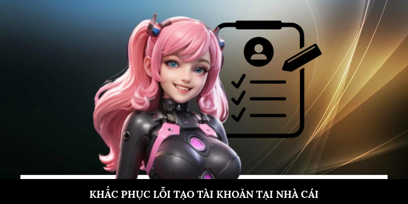 Khắc phục lỗi tạo tài khoản tại nhà cái